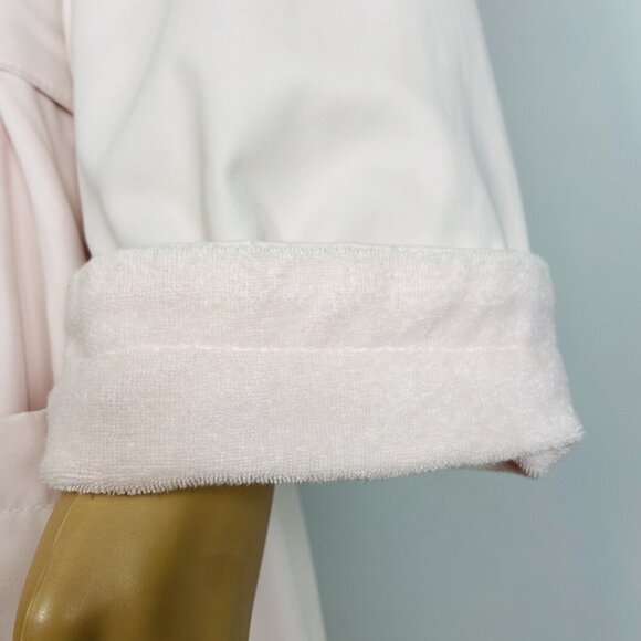 Spa Ojai Luxury Bath Robe Terry Cloth Lined w/ Pockets Blush Pink Sz S - Picture 5 of 14